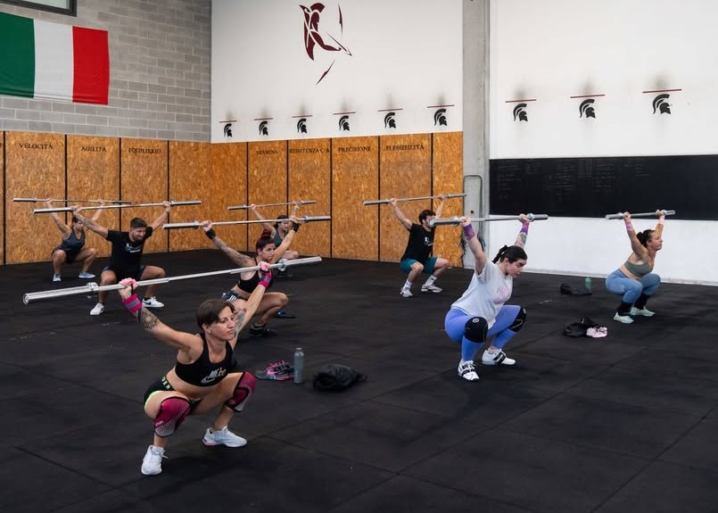 Sessione tecnica di weightlifting